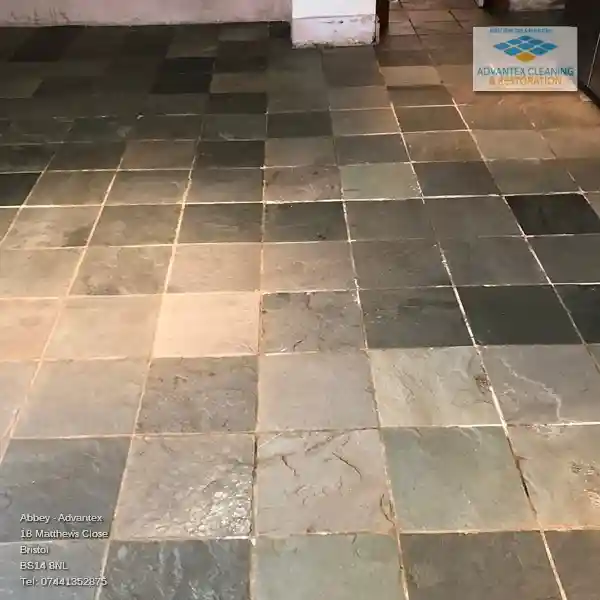 Beautifully cleaned Slate floor