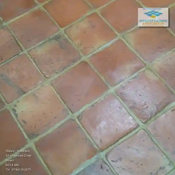 Beautifully cleaned Terracotta Tile floor