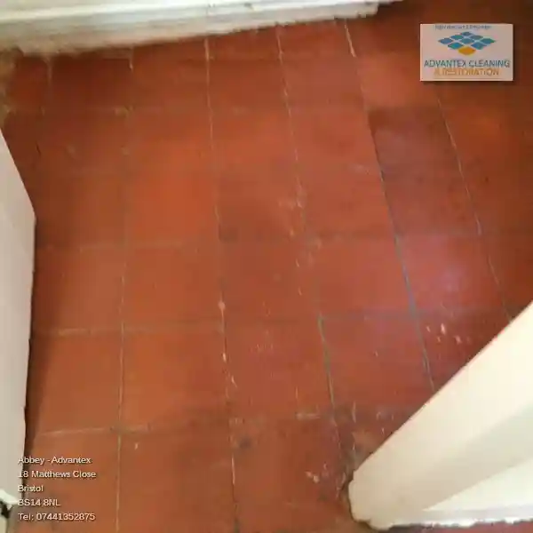 Beautifully cleaned Terracotta Tile floor