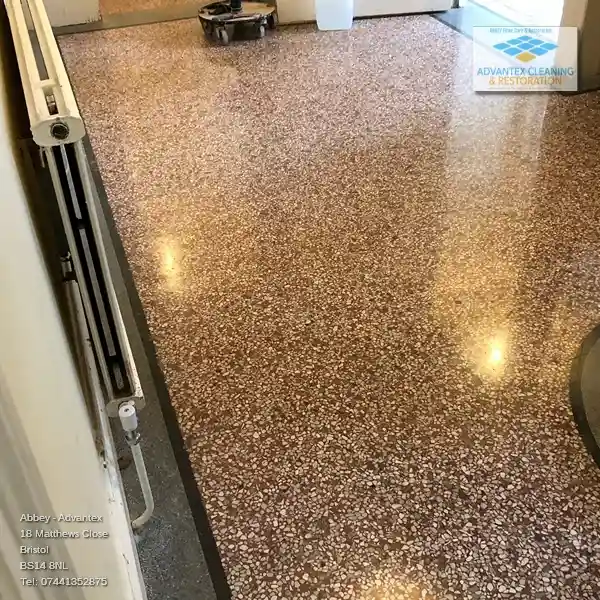 Beautifully cleaned Terrazzo floor